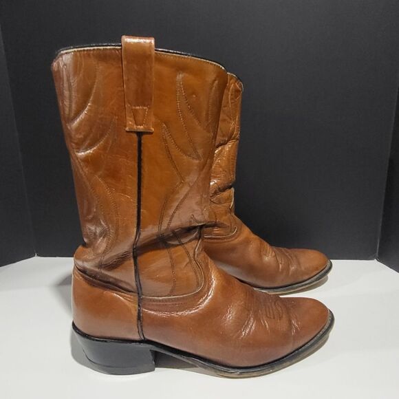 Acme Men's Leather Western Cowboy Boots Size 9D - Picture 1 of 10